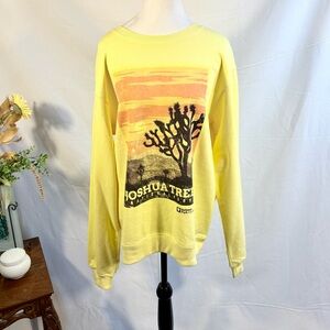 NWT National Park Foundation Joshua Tree Graphic Sweatshirt Large💚
